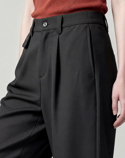 ♂♀Front Tuck Straight Slacks