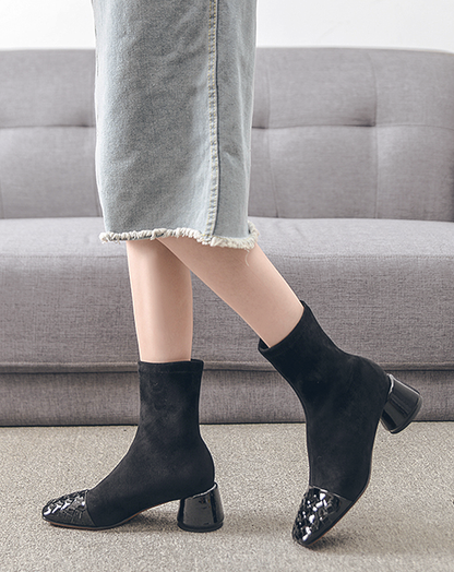 ♀Crossline Leather Boots