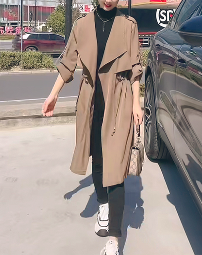 ♀Loose Long Trench Coat