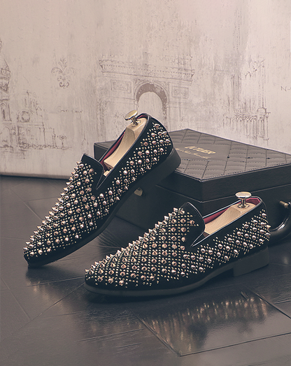 ♂♀Metal Conical Studs Shoes