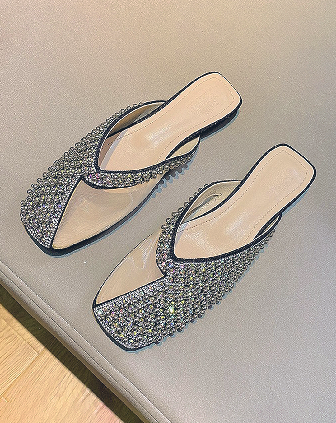 ♀Decorative Design Mule Sandals