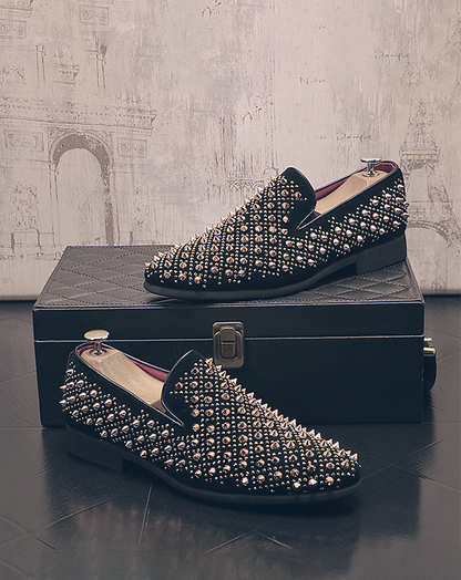 ♂♀Metal Conical Studs Shoes
