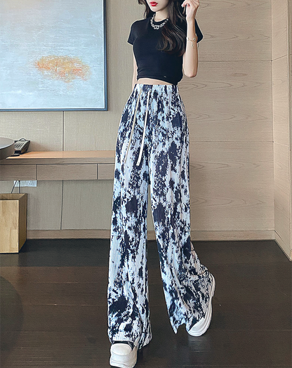 ♀Pattern Design Loose Pants