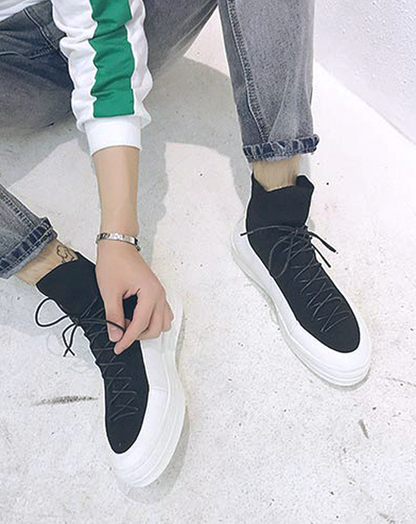 ♂♀Platform Lace-up Shoes