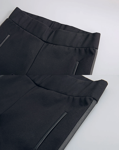 ♀Leather Line Stretch Pants