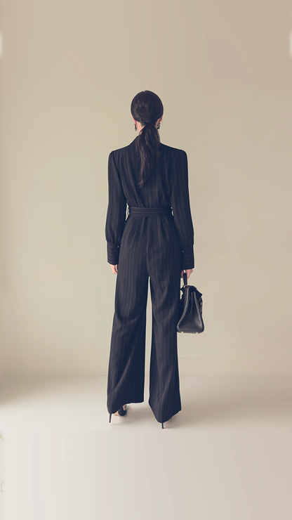 ♀Pinstripe Jumpsuit