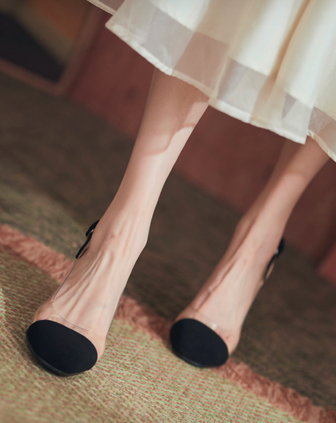 ♀本革／Transparent Heels