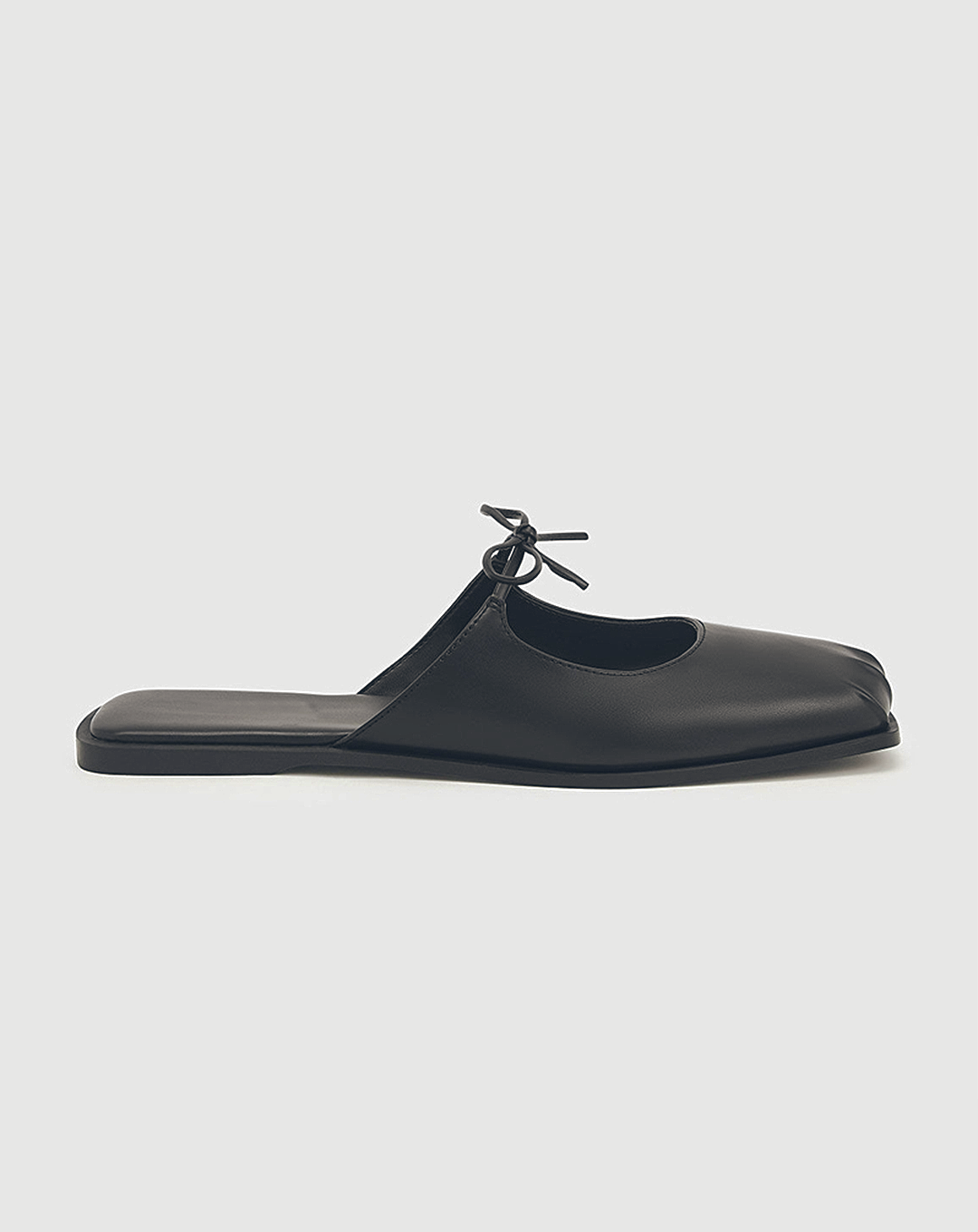 ♀Bowknot Flat Mule Sandals