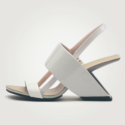 ♀本革／Band & heel Integrated Sandals