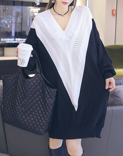 ♀V-neck Cool Loose Sweater